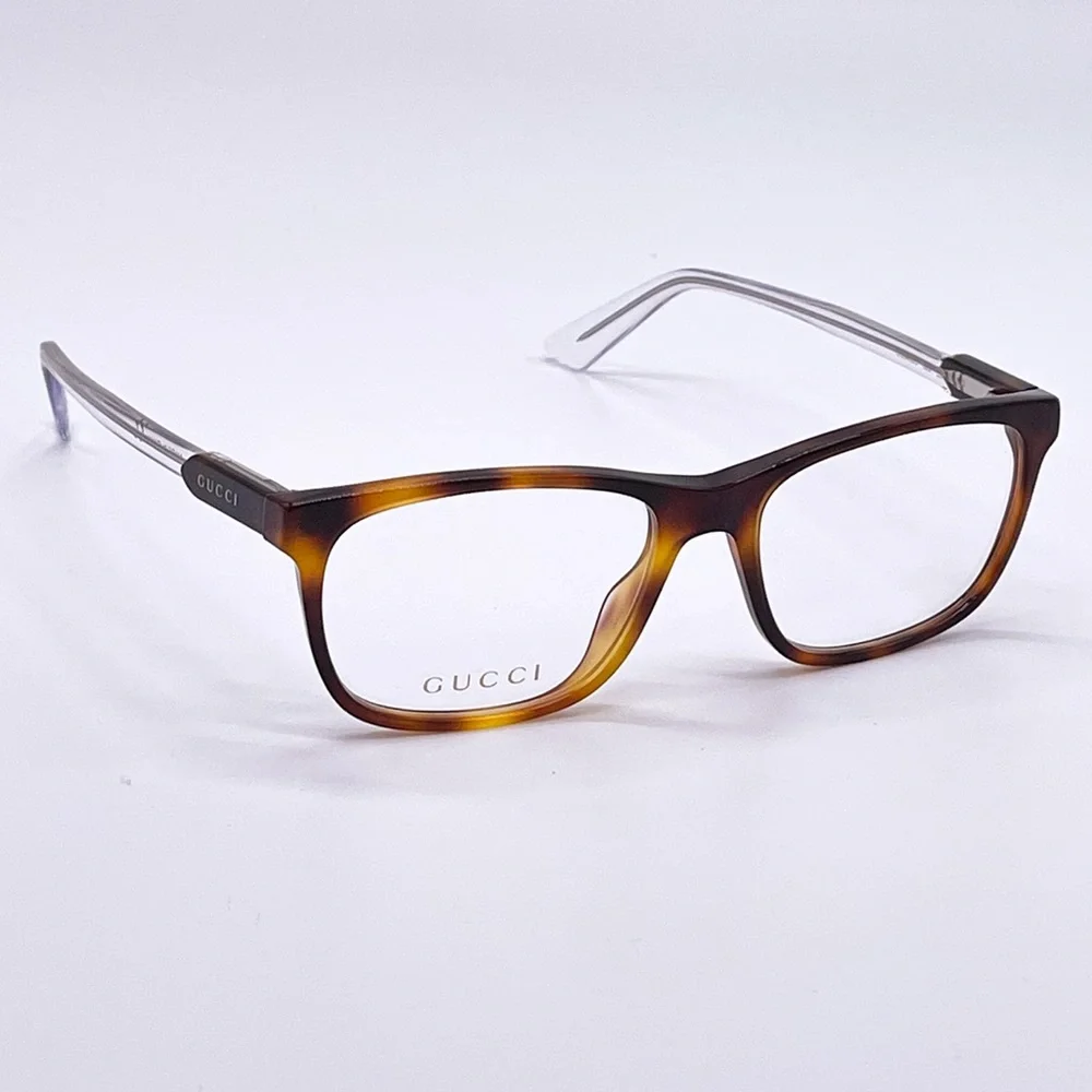 NEW GUCCI GG0490O 003 EYEGLASSES GUCCI GG04900 HAVANA CLEAR - Picture 5 of 11